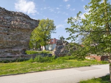 Ruins of Roman fortifications in ancient city of Diocletianopolis, town of Hisarya, Plovdiv Region, Bulgaria