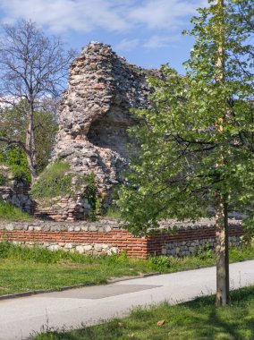 Ruins of Roman fortifications in ancient city of Diocletianopolis, town of Hisarya, Plovdiv Region, Bulgaria