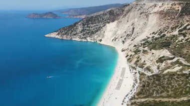Myrtos Sahili, Cephalonia, İyon Adaları, Yunanistan