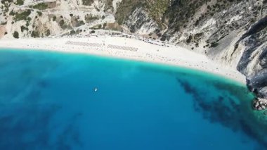 Myrtos Sahili, Cephalonia, İyon Adaları, Yunanistan