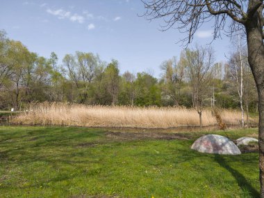 Bulgaristan 'ın Sofya kentindeki South Park' ın İnanılmaz Bahar Manzarası