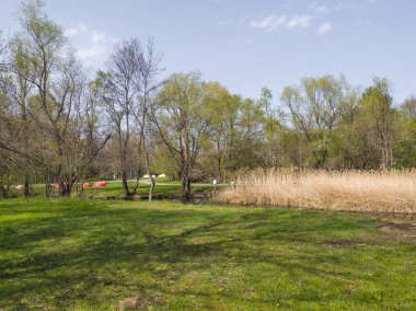 Bulgaristan 'ın Sofya kentindeki South Park' ın İnanılmaz Bahar Manzarası