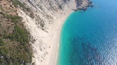 Platia Ammos Plajı, Cephalonia, İyon Adaları, Yunanistan