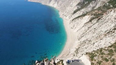 Platia Ammos Plajı, Cephalonia, İyon Adaları, Yunanistan