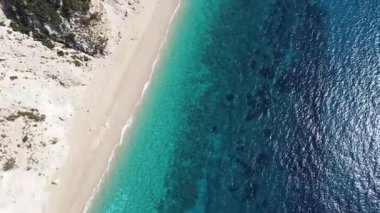 Platia Ammos Plajı, Cephalonia, İyon Adaları, Yunanistan