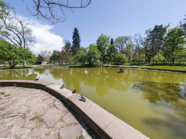Bulgaristan 'ın Sofya kentindeki Borisova gradina (Boris Garden)' ın İnanılmaz Baharı