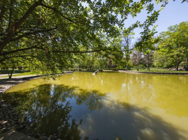 Bulgaristan 'ın Sofya kentindeki Borisova gradina (Boris Garden)' ın İnanılmaz Baharı