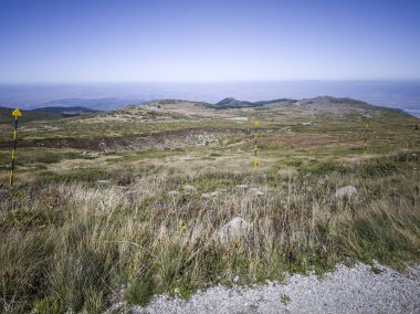 Bulgaristan 'ın Cherni Vrah zirvesi yakınlarındaki Vitosha Dağı' nın şaşırtıcı sonbahar manzarası