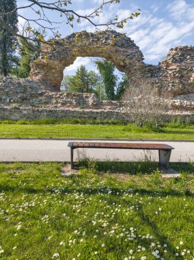 Ruins of Roman fortifications in ancient city of Diocletianopolis, town of Hisarya, Plovdiv Region, Bulgaria