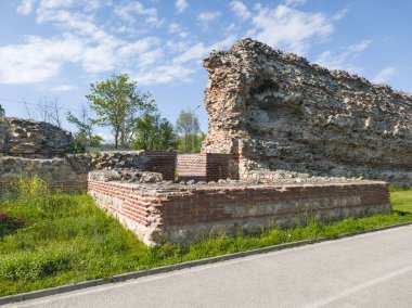 Ruins of Roman fortifications in ancient city of Diocletianopolis, town of Hisarya, Plovdiv Region, Bulgaria
