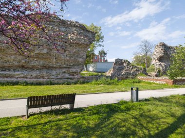 Ruins of Roman fortifications in ancient city of Diocletianopolis, town of Hisarya, Plovdiv Region, Bulgaria