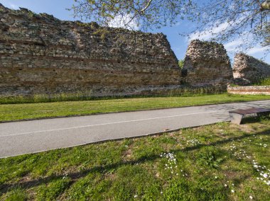 Ruins of Roman fortifications in ancient city of Diocletianopolis, town of Hisarya, Plovdiv Region, Bulgaria