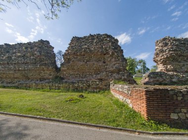 Ruins of Roman fortifications in ancient city of Diocletianopolis, town of Hisarya, Plovdiv Region, Bulgaria