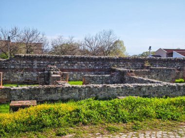 Ruins of Roman fortifications in ancient city of Diocletianopolis, town of Hisarya, Plovdiv Region, Bulgaria