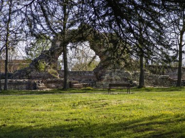 Bulgaristan 'ın Filibe Bölgesi Hisarya kasabası Diocletianopolis antik kentinde Roma tahkimatları harabeleri