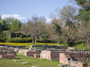 Ruins of Roman fortifications in ancient city of Diocletianopolis, town of Hisarya, Plovdiv Region, Bulgaria