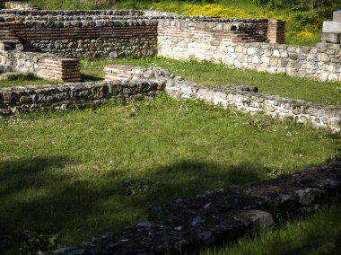 Bulgaristan 'ın Filibe Bölgesi Hisarya kasabası Diocletianopolis antik kentinde Roma tahkimatları harabeleri
