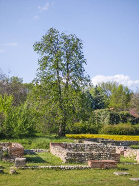 Ruins of Roman fortifications in ancient city of Diocletianopolis, town of Hisarya, Plovdiv Region, Bulgaria