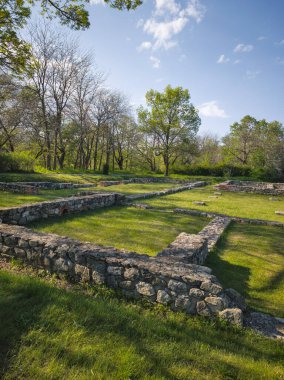 Ruins of Roman fortifications in ancient city of Diocletianopolis, town of Hisarya, Plovdiv Region, Bulgaria