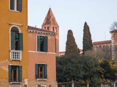 Venedik, Veneto Bölgesi, İtalya 'nın Eski Şehir Panoraması