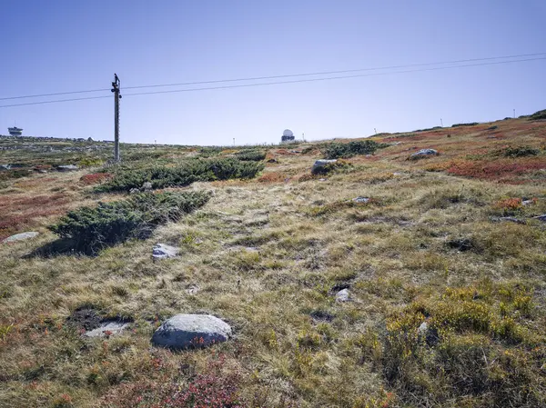 Bulgaristan 'ın Cherni Vrah zirvesi yakınlarındaki Vitosha Dağı' nın şaşırtıcı sonbahar manzarası