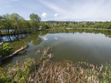 Pancharevo Gölü Bahar Manzarası, Sofya Şehir Bölgesi, Bulgaristan