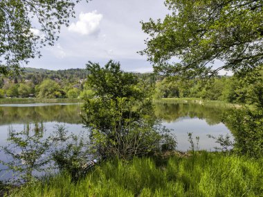 Pancharevo Gölü Bahar Manzarası, Sofya Şehir Bölgesi, Bulgaristan