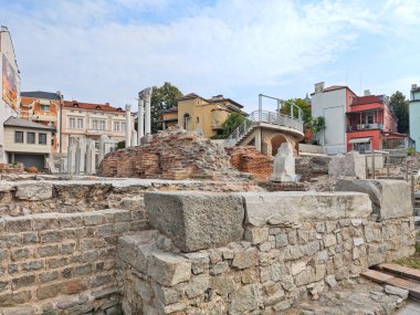 PLOVDIV, BULGARIA - 6 EYLÜL 2024: Bulgaristan 'ın Filibe kentinin şaşırtıcı Panoraması
