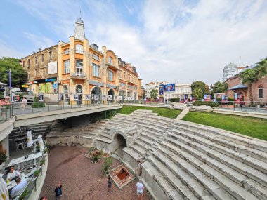 PLOVDIV, BULGARIA - 6 EYLÜL 2024: Bulgaristan 'ın Filibe kentinin şaşırtıcı Panoraması