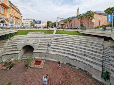PLOVDIV, BULGARIA - 6 EYLÜL 2024: Bulgaristan 'ın Filibe kentinin şaşırtıcı Panoraması