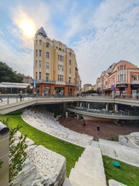 PLOVDIV, BULGARIA - 6 EYLÜL 2024: Bulgaristan 'ın Filibe kentinin şaşırtıcı Panoraması