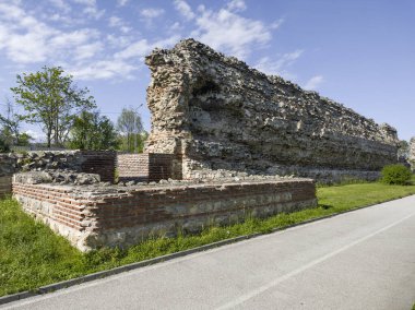 Ruins of Roman fortifications in ancient city of Diocletianopolis, town of Hisarya, Plovdiv Region, Bulgaria