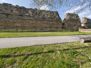 Ruins of Roman fortifications in ancient city of Diocletianopolis, town of Hisarya, Plovdiv Region, Bulgaria