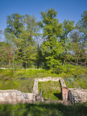 Ruins of Roman fortifications in ancient city of Diocletianopolis, town of Hisarya, Plovdiv Region, Bulgaria