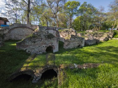 Ruins of Roman fortifications in ancient city of Diocletianopolis, town of Hisarya, Plovdiv Region, Bulgaria
