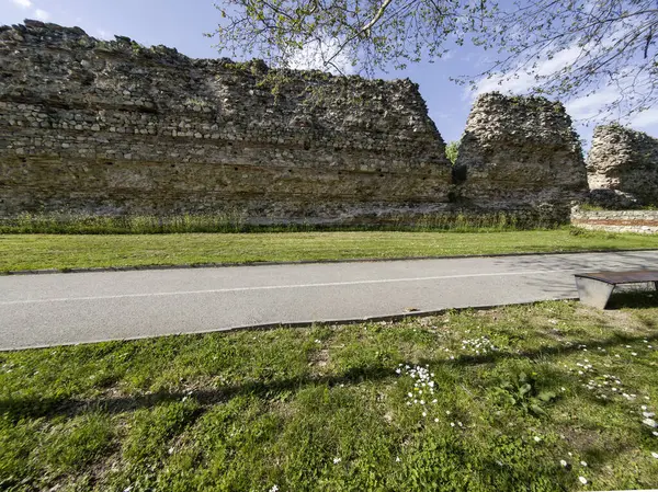 Ruins of Roman fortifications in ancient city of Diocletianopolis, town of Hisarya, Plovdiv Region, Bulgaria