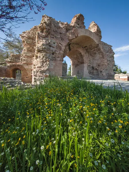 Ruins of Roman fortifications in ancient city of Diocletianopolis, town of Hisarya, Plovdiv Region, Bulgaria