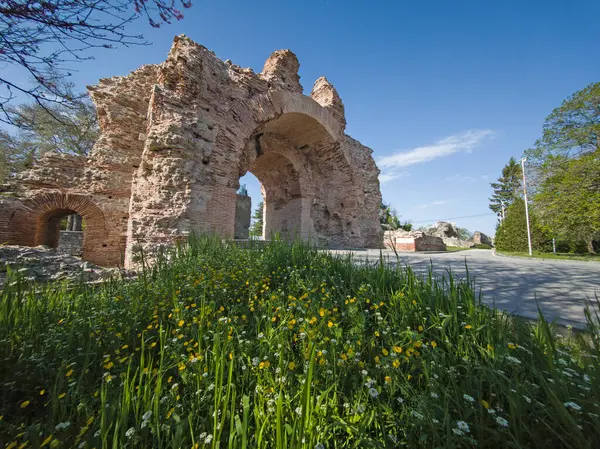 Ruins of Roman fortifications in ancient city of Diocletianopolis, town of Hisarya, Plovdiv Region, Bulgaria