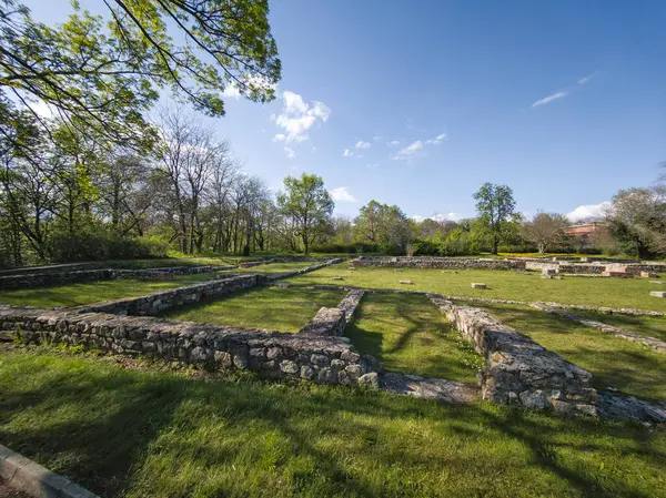 Ruins of Roman fortifications in ancient city of Diocletianopolis, town of Hisarya, Plovdiv Region, Bulgaria