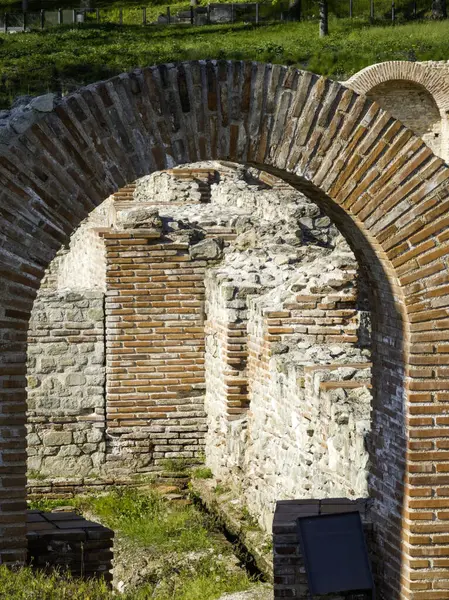 Ruins of Roman fortifications in ancient city of Diocletianopolis, town of Hisarya, Plovdiv Region, Bulgaria