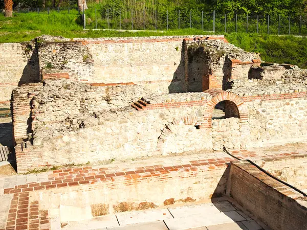 Ruins of Roman fortifications in ancient city of Diocletianopolis, town of Hisarya, Plovdiv Region, Bulgaria