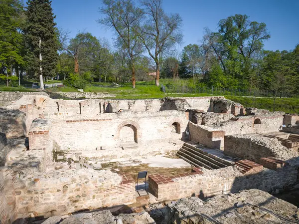 Ruins of Roman fortifications in ancient city of Diocletianopolis, town of Hisarya, Plovdiv Region, Bulgaria