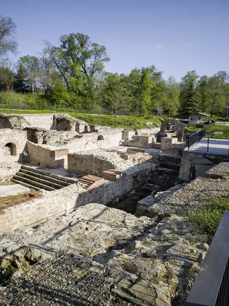 Ruins of Roman fortifications in ancient city of Diocletianopolis, town of Hisarya, Plovdiv Region, Bulgaria