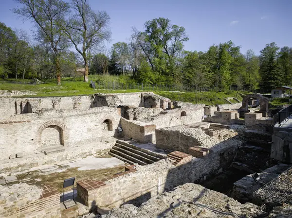 Ruins of Roman fortifications in ancient city of Diocletianopolis, town of Hisarya, Plovdiv Region, Bulgaria