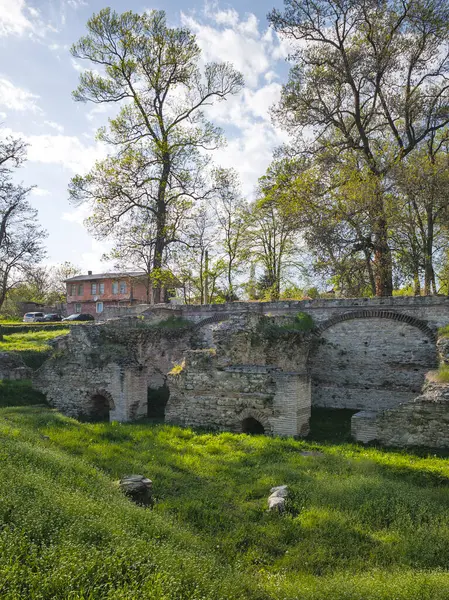 Ruins of Roman fortifications in ancient city of Diocletianopolis, town of Hisarya, Plovdiv Region, Bulgaria