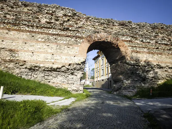 Ruins of Roman fortifications in ancient city of Diocletianopolis, town of Hisarya, Plovdiv Region, Bulgaria