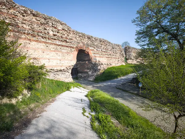 Ruins of Roman fortifications in ancient city of Diocletianopolis, town of Hisarya, Plovdiv Region, Bulgaria
