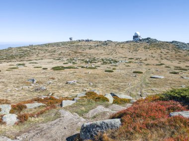 Bulgaristan 'ın Cherni Vrah zirvesi yakınlarındaki Vitosha Dağı' nın şaşırtıcı sonbahar manzarası