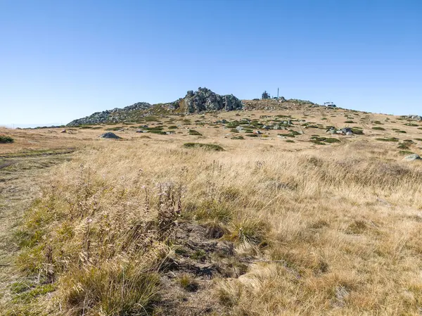 Bulgaristan 'ın Cherni Vrah zirvesi yakınlarındaki Vitosha Dağı' nın şaşırtıcı sonbahar manzarası