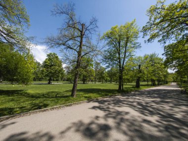 Bulgaristan 'ın Sofya kentindeki Borisova gradina (Boris Garden)' ın İnanılmaz Baharı